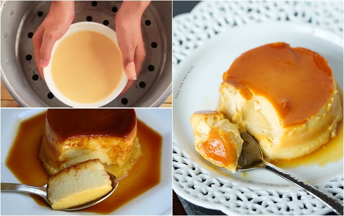 Cách làm flan phô mai mềm ngon, không lo rỗ mặt