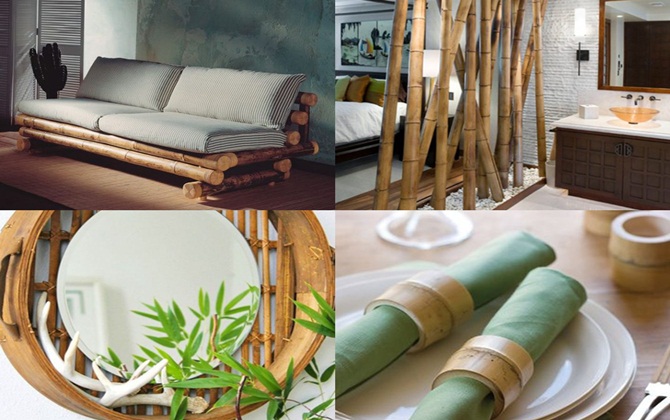 Nhà ở độc đáo với nội thất tre trúc
