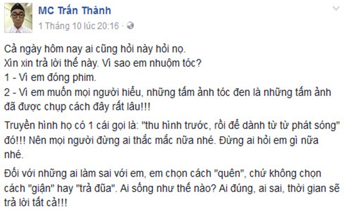 Vy Oanh tố Hari Won giả tạo,Trấn Thành lên tiếng bảo vệ