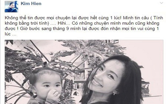 Nghi án diễn viên Kim Hiền mang bầu lần 3