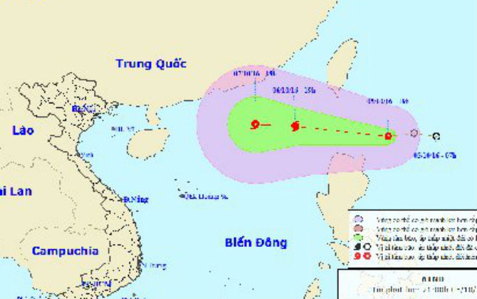 Bão đổ vào biển Đông, gió xoáy mạnh