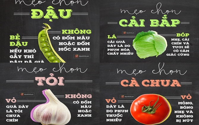 Mẹo luôn chọn được rau quả tươi ngon nhất