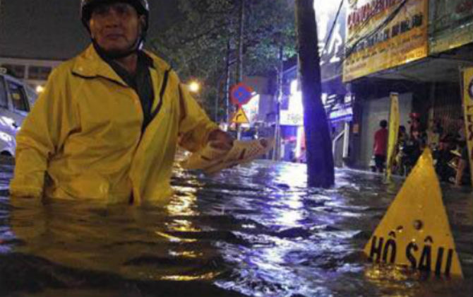 Miền Bắc mưa từ đêm mai, Sài Gòn nguy cơ ngập nặng