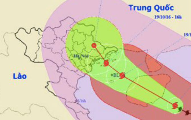 Bão tấn công Quảng Ninh-Hải Phòng, chiều nay miền Bắc mưa to