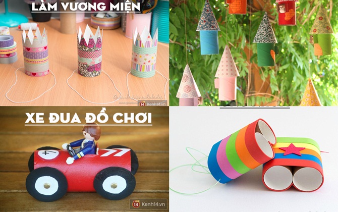 4 kiểu tái chế lõi giấy vệ sinh sáng tạo không tưởng