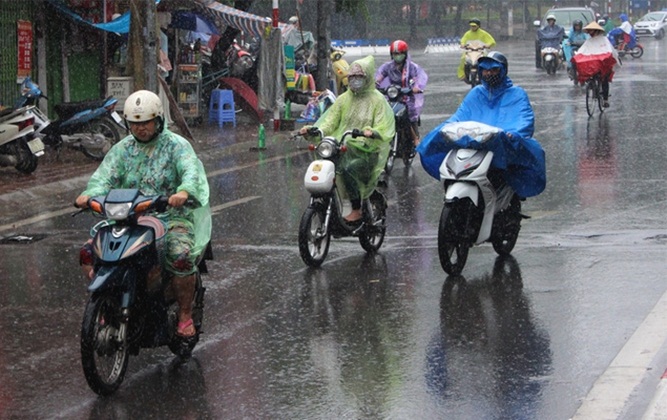 Chiều tối nay Hà Nội chuyển lạnh, mưa rải rác