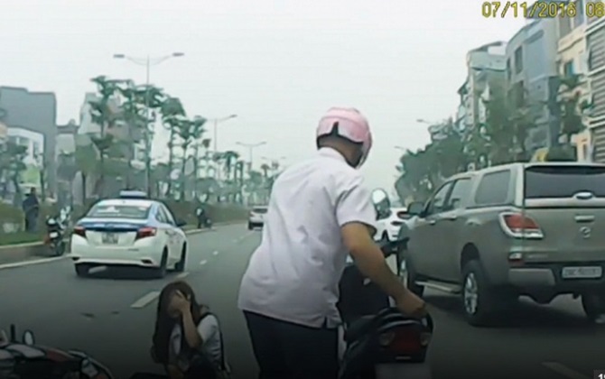 Tài xế Innova trong clip tông vào cô gái lên tiếng: "Tôi không bỏ chạy"