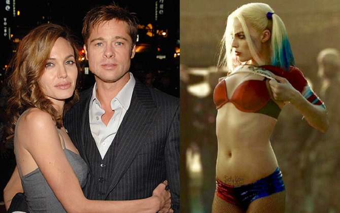 Angelina Jolie ghen tuông ngăn Brad Pitt làm việc với người đẹp "Harley Quinn"?