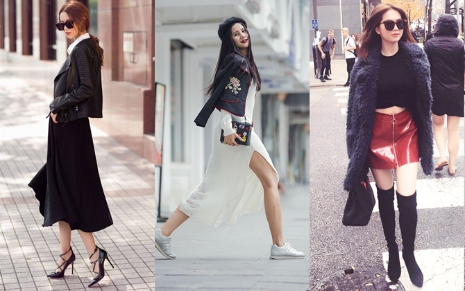 Ngọc Trinh, Phí Phương Anh đọ street style cực 'ngầu'