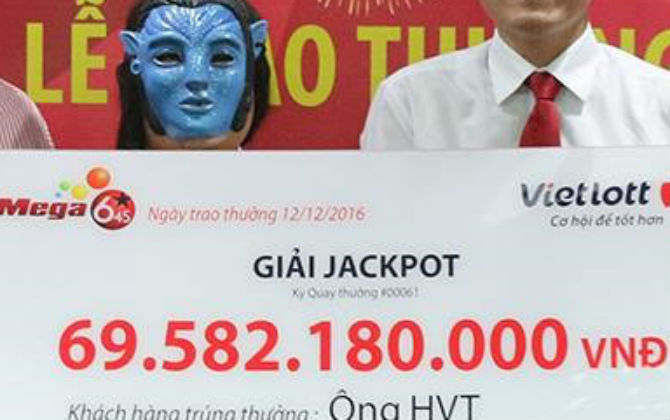 Ai trúng gần 70 tỷ đồng xổ số Vietlott vừa nhận thưởng chiều 12/12?