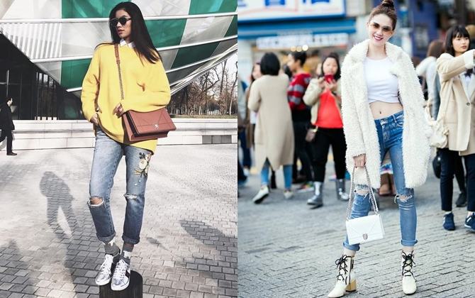 Ngọc Trinh, Phạm Hương gợi ý street style ấm áp ngày lạnh