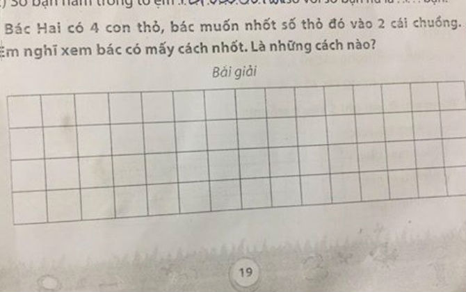 Bài toán lớp 1 khó như lớp 11 khiến triệu người đau đầu tranh cãi tìm cách giải