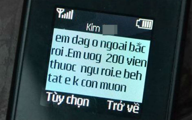 Vụ người vợ trẻ 2 con tự tử trong nhà nghỉ ở Hải Dương: Tin nhắn cuối cùng đẫm nước mắt