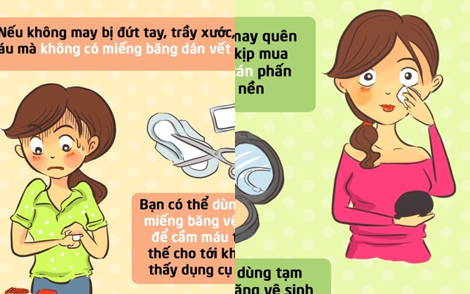 Thêm những mẹo vặt cực hay ho từ 'người bạn' này của con gái