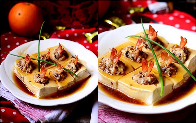 Đậu nhồi tôm thịt ngon lạ cho mâm cơm ngày cuối tuần