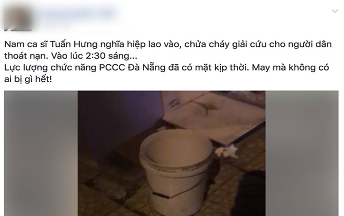 Thấy cháy lúc giữa đêm, Tuấn Hưng nghĩa hiệp lao vào cứu 4 người thoát chết