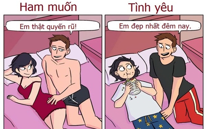 Khác biệt chuẩn xác giữa cặp đôi đến với nhau vì tình dục và tình yêu