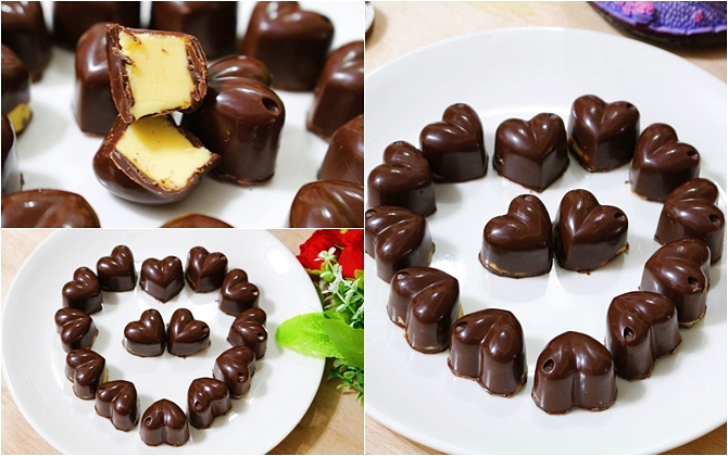 Tự tay làm kẹo chocolate trái tim ngọt ngào cho người mình yêu