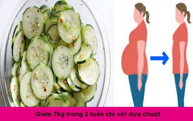 Giảm 7kg trong 2 tuần nhanh chóng nhờ thực đơn ăn kiêng với dưa chuột