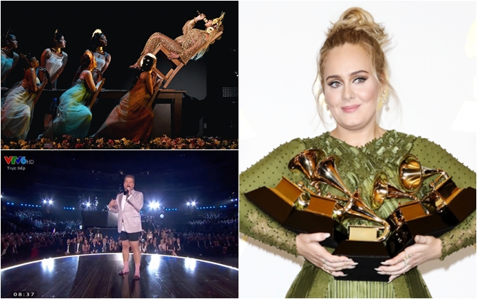 Khoảnh khắc đáng nhớ nhất Grammy 2017: Adele bẻ kèn, Katy Perry chế nhạo Britney Spears?