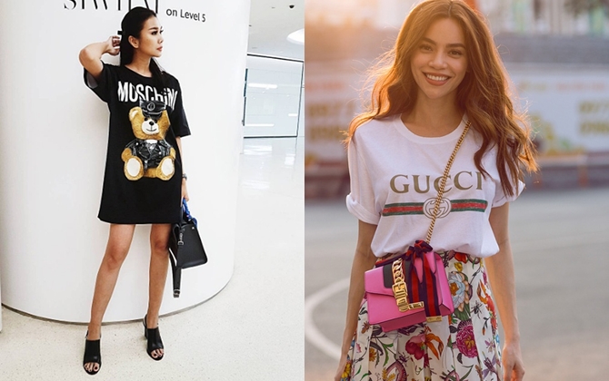 Loạt áo phông 'đắt đến há mồm' của sao Việt