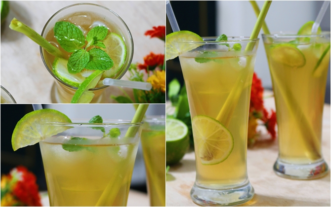 Công thức pha nước chanh sả ngon miệng, thư giãn