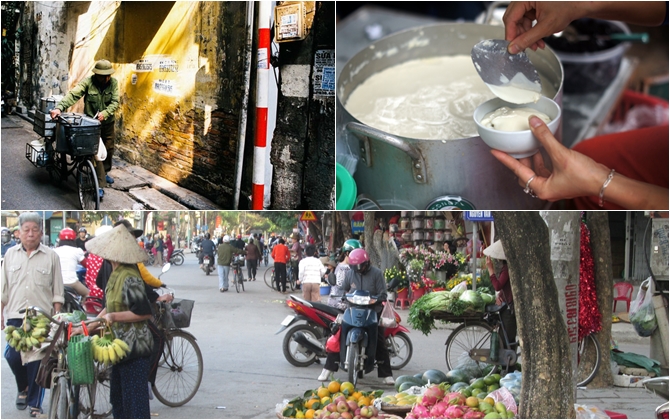 HN ngày đầu ra quân lấy lại vỉa hè: Gánh hàng rong sẵn sàng tư thế vừa bán vừa chạy