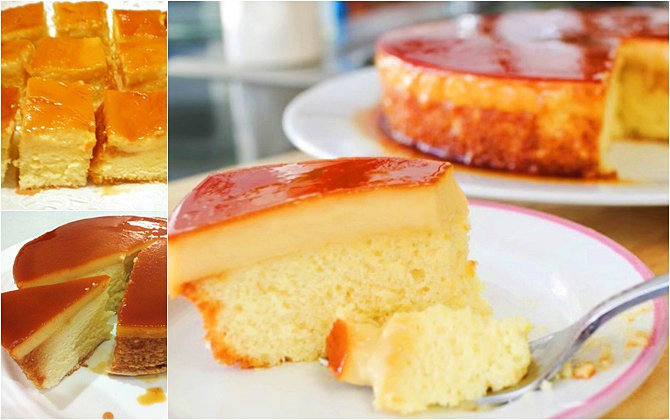 Một miếng bánh bông lan flan ngon tuyệt này sẽ khiến bạn phải tan chảy