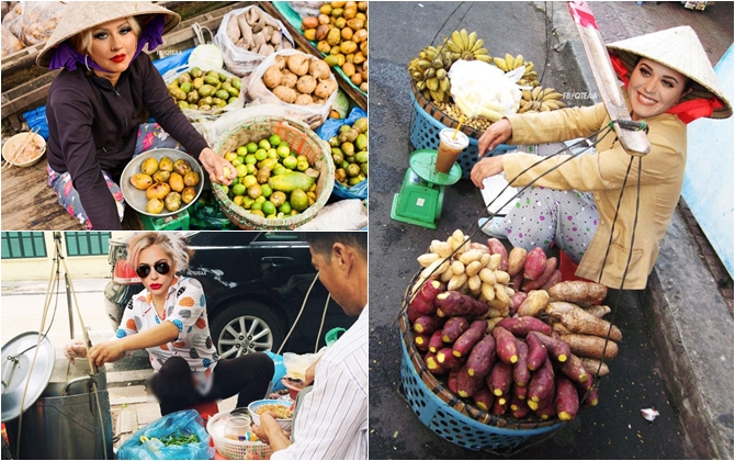 'Cười ngất' với loạt ảnh sao quốc tế 'bán hàng' tại Việt Nam