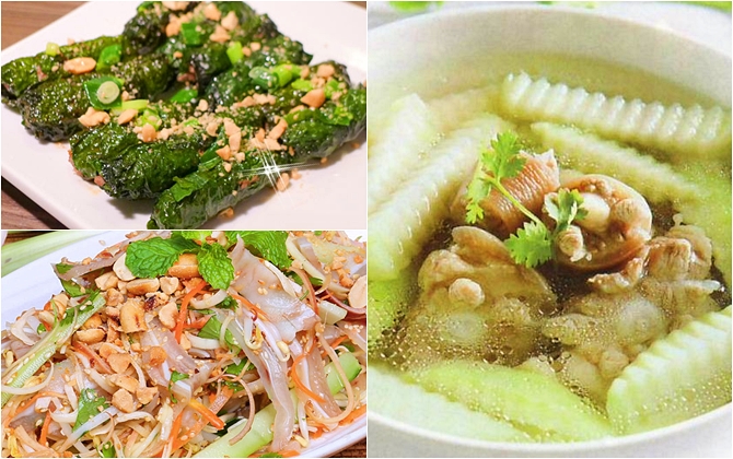 Thực đơn lowcarb (22/3): Thịt bò cuốn lá lốt, nộm tai heo dưa chuột, canh đuôi lợn hầm