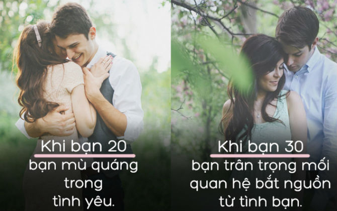 Cuộc sống của tuổi 20 và tuổi 30: Một trời khác biệt!