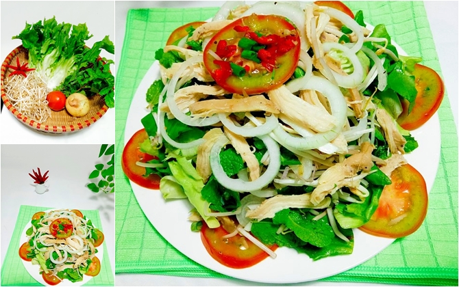 Salad gà xé phay mát lành cho mâm cơm cuối tuần