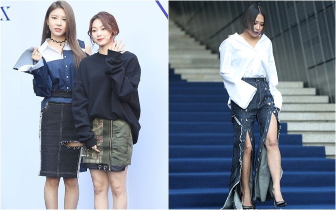 Sao Hàn diện đồ luộm thuộm ở Seoul Fashion Week 2017