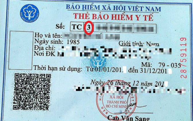 Cách nhận biết mức hưởng bảo hiểm là bao nhiêu % khi nhìn vào thẻ BHYT