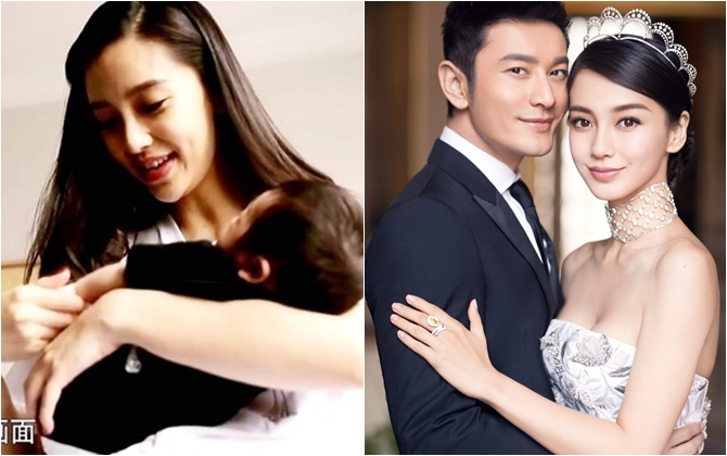 Angelababy bị chê 'diễn lố' khi lần đầu khoe con trên truyền hình