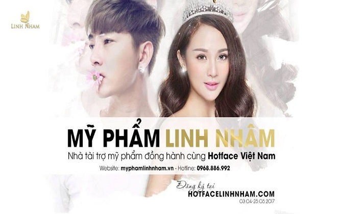 Mỹ phẩm Linh Nhâm – Nhà tài trợ kim cương của HOT FACE Viet Nam 2017