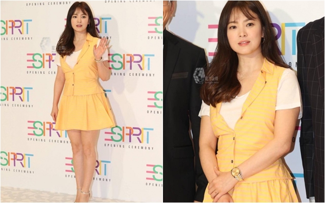 Song Hye Kyo béo ú, diện đồ quê mùa đi sự kiện