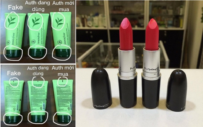 3CE, MAC, Innisfree muốn phân biệt thật giả không hề khó với những mẹo sau