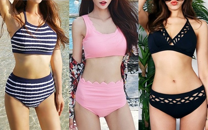 Muôn kiểu bikini phong cách Hàn Quốc khiến chàng đắm say