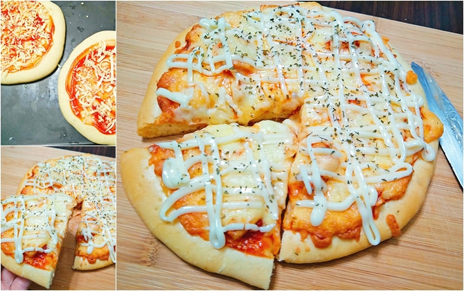 Ngày nghỉ, trổ tài làm pizza hải sản đãi cả nhà