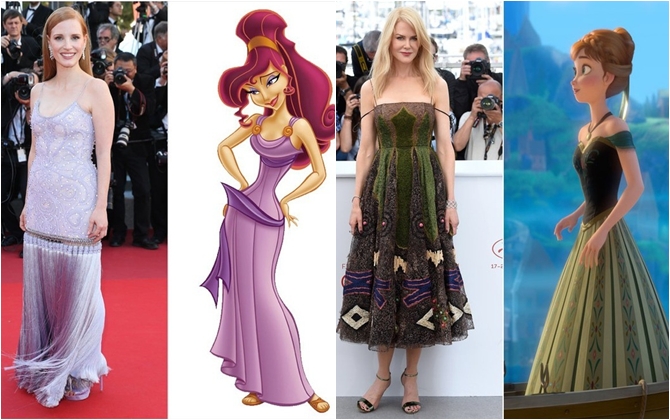 Khi những 'nàng công chúa Disney' bước lên thảm đỏ Cannes