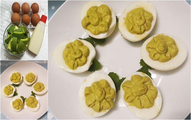 10 phút với món bơ nhồi trứng cho bữa sáng