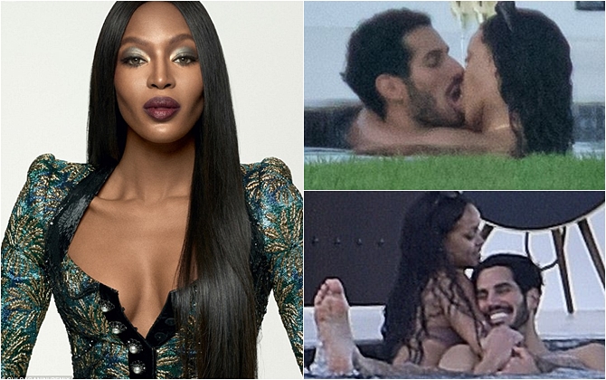 Naomi Campbell ghen "lồng lộn" khi Rihanna lộ ảnh ôm hôn "soái ca tỷ đô" của mình