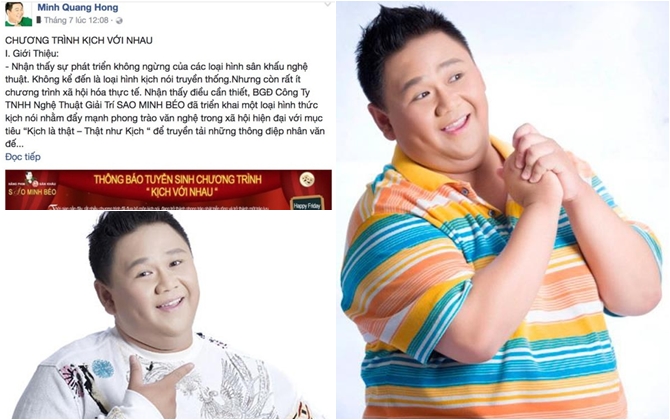 Minh Béo khóc lóc xin lỗi vẫn không quên... quảng cáo show diễn!