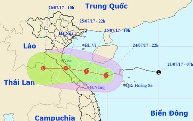 Chiều tối nay, bão số 4 đổ bộ Nghệ An - Quảng Trị