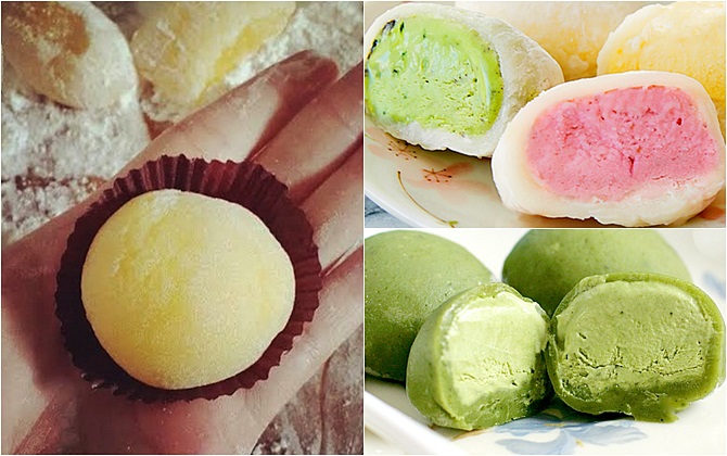 Cách làm bánh mochi kem lạnh ngon như tiệm