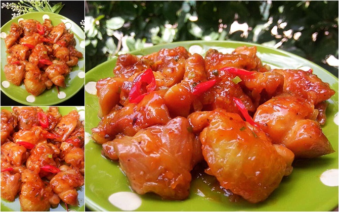 15 phút vào bếp làm gà sốt chua ngọt kiểu này vừa đơn giản, vừa ngon