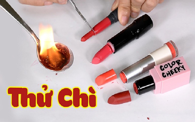 3 cách sai lầm để thử chì trong son được nhiều người tin 'sái cổ'