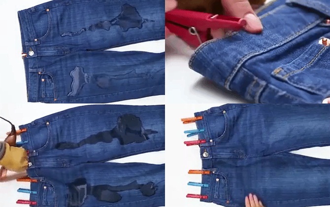 Cách làm khô quần jean ướt nước cấp tốc chưa đầy 1 phút 30 giây