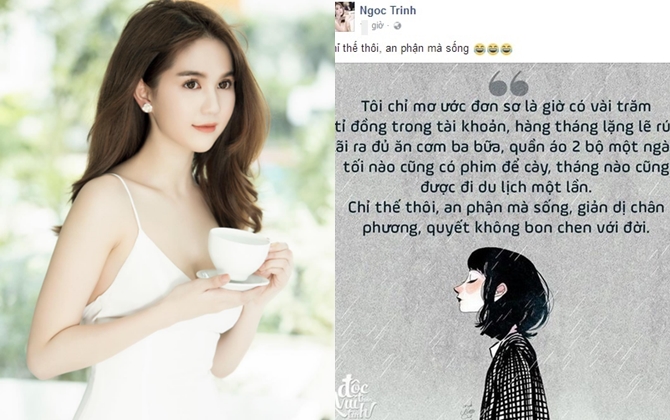 Ngọc Trinh: 'Tôi muốn kiếm vài trăm tỷ rồi sống an phận, không bon chen với đời'